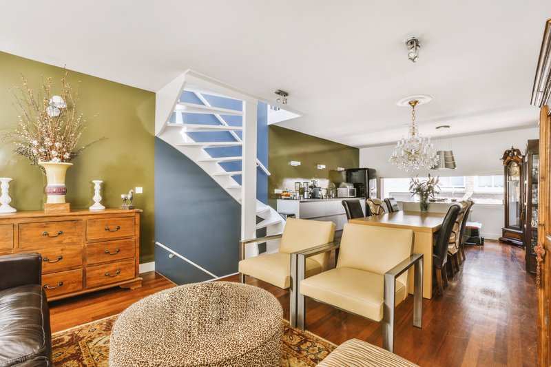 Sala de una cas acogedora en Puebla